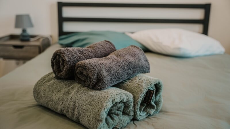 Serviettes chambre à coucher - Le Taennel